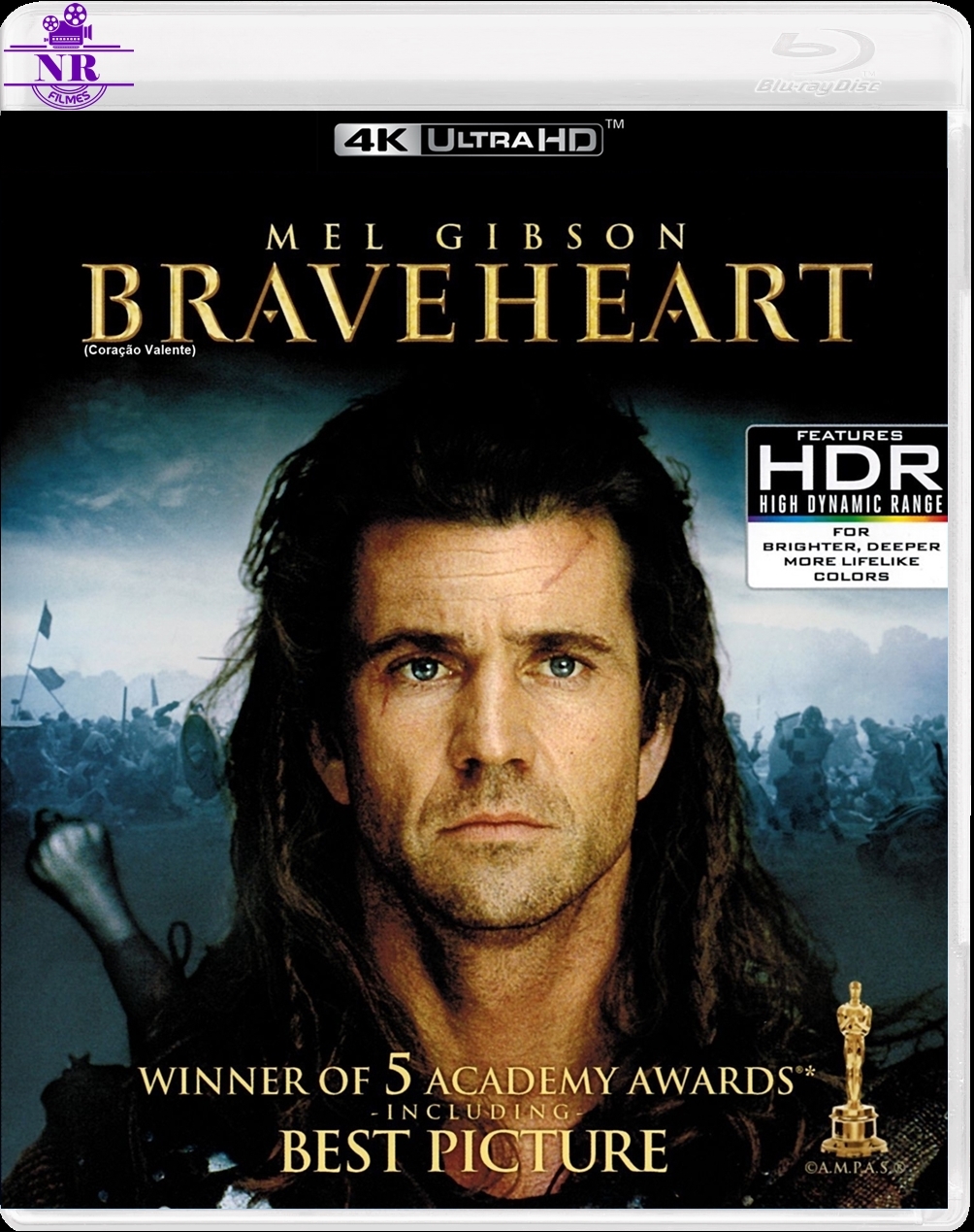 Coração Valente (1995) Blu Ray 4K UHD Dublado Legendado