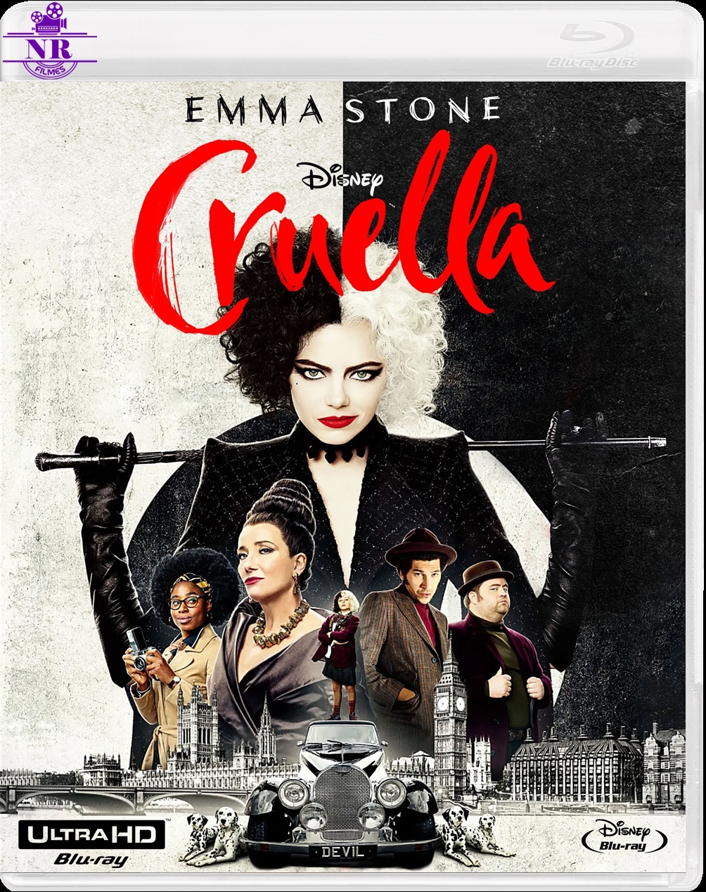 Cruella (2021) Blu Ray 4K UHD Dublado Legendado