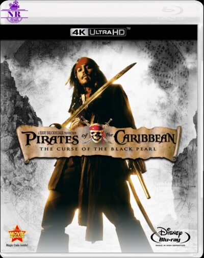 Piratas do Caribe: A Maldição do Pérola Negra (2003) Blu Ray 4K UHD Dublado Legendado