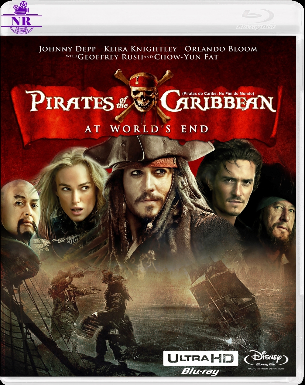 Piratas do Caribe 3 : No Fim do Mundo (2007) Blu Ray 4K UHD Dublado Legendado