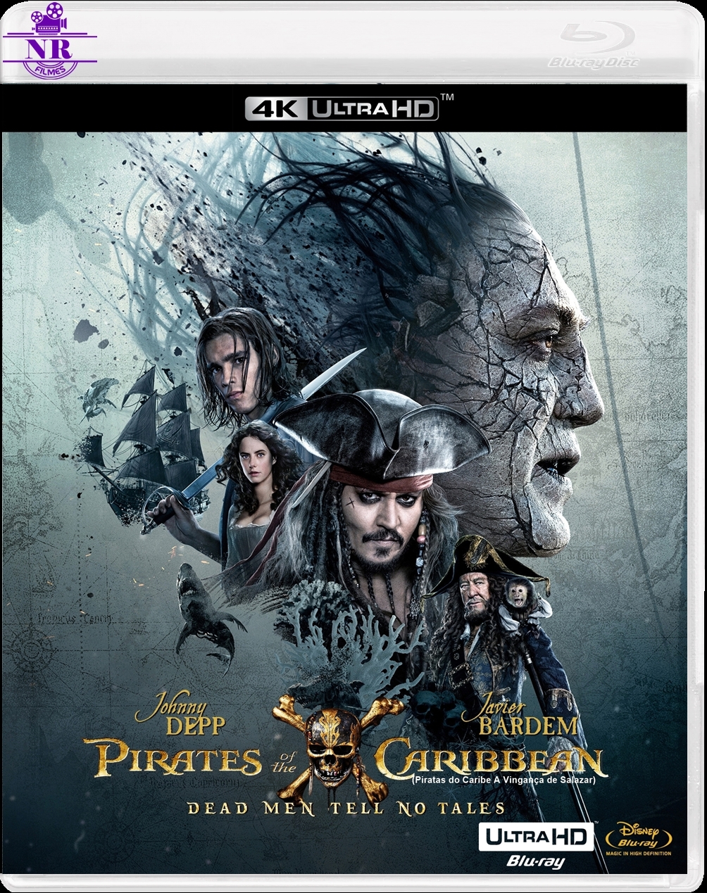 Piratas do Caribe 5 : A Vingança de Salazar (2017) Blu Ray 4K UHD Dublado Legendado